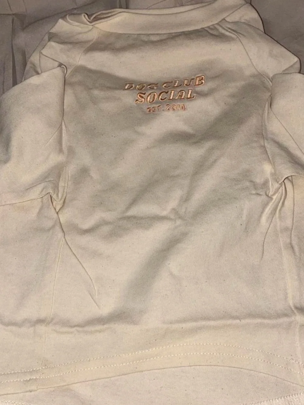 Doggie Cream Crewneck Sweater